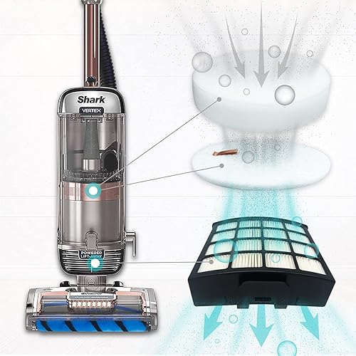 Miniatura 2 de Leemone AZ2002 - Accesorios de repuesto para aspiradora vertical Shark AZ2002 AZ2000 AZ2000 AZ2000W Vertex DuoClean PowerFin, 2 filtros postmotores,