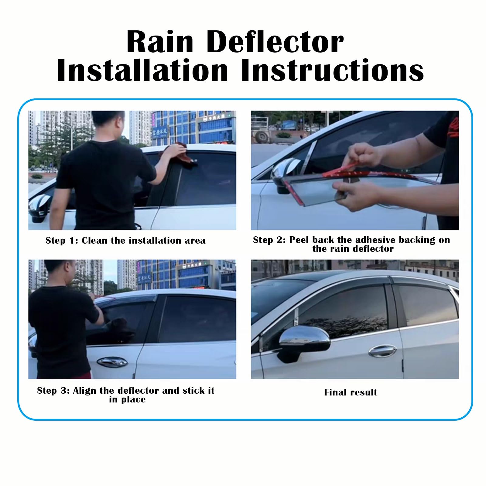 Compatibile con MITSUBISHI L-200 1998-2006 Double Cab Deflettori finestrini auto