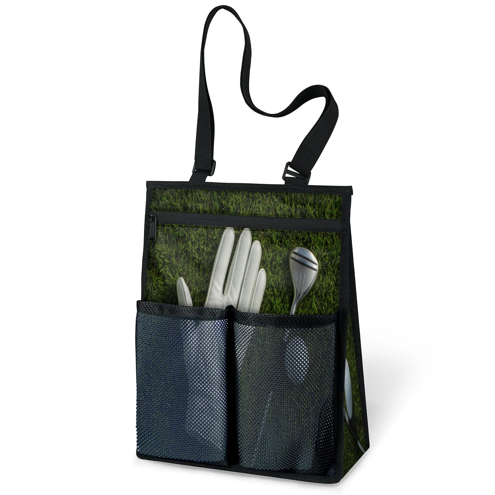 Ourtheme Golf Gloves Ball Portable Shower Bag for Travel Gym Camp Beach Tote Shower Caddy Bags Hanging Toiletry