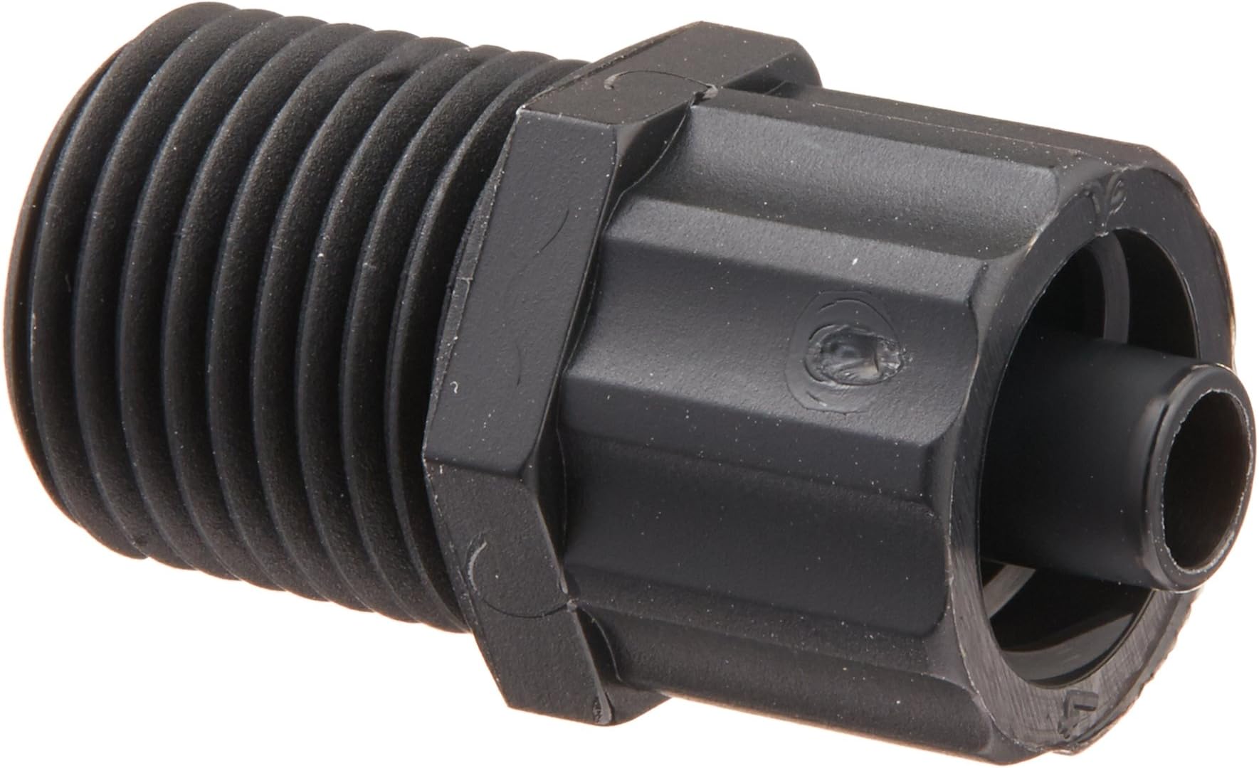 Techon SystemsTSD931-57 Fitting, Male Luer Lock, 1/8" NPT, Black Nylon