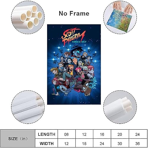 Miniatura 3 de MAIX Scott - Póster de peregrino con texto en inglés "Takes Off", póster para decoración de dormitorio, 12 x 18 pulgadas (11.8 x 17.7 in), estilo