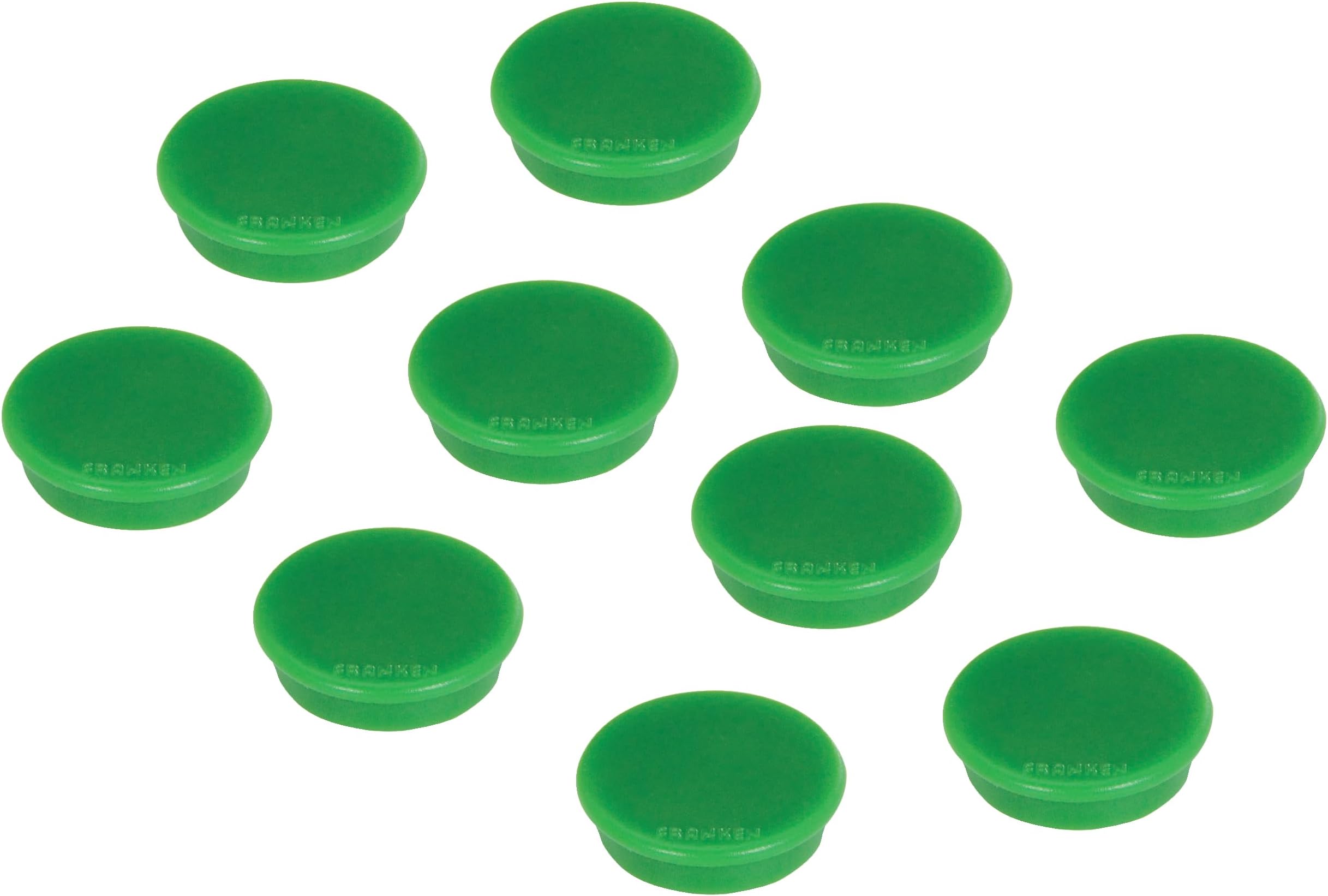Tacking Magnet Size 24 MM Adhesive Force 300g Green 10 Pieces