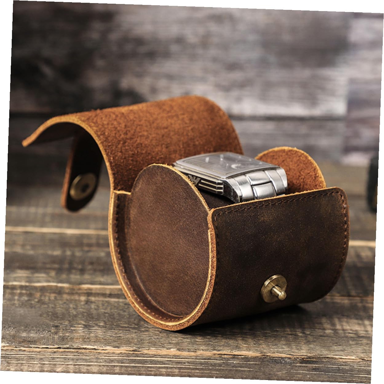 IMIKEYA Estuche para Relojes Estuche de Viaje Enrollable para Relojes de Pulsera Organizador de Almacenamiento Caja de Exhibición para Hombre Uso Viajes