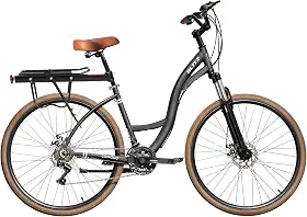 Kit Bicicleta BLITZ Aro 29 Comodo Urbana Full SH 21v Freio á Disco + Bagageiro e Cadeado