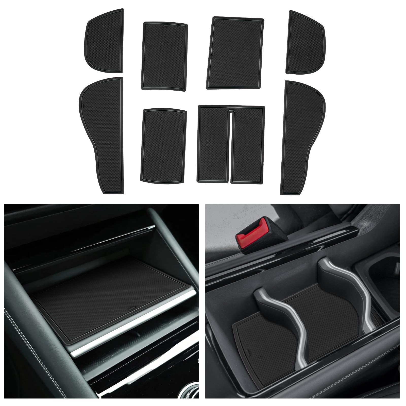 Tappetini Auto Specifici Per VW Tiguan R Line Edition 2020-2024 - Set Da 4 Pezzi Antiscivolo E Impermeabili, C-Beige - 2
