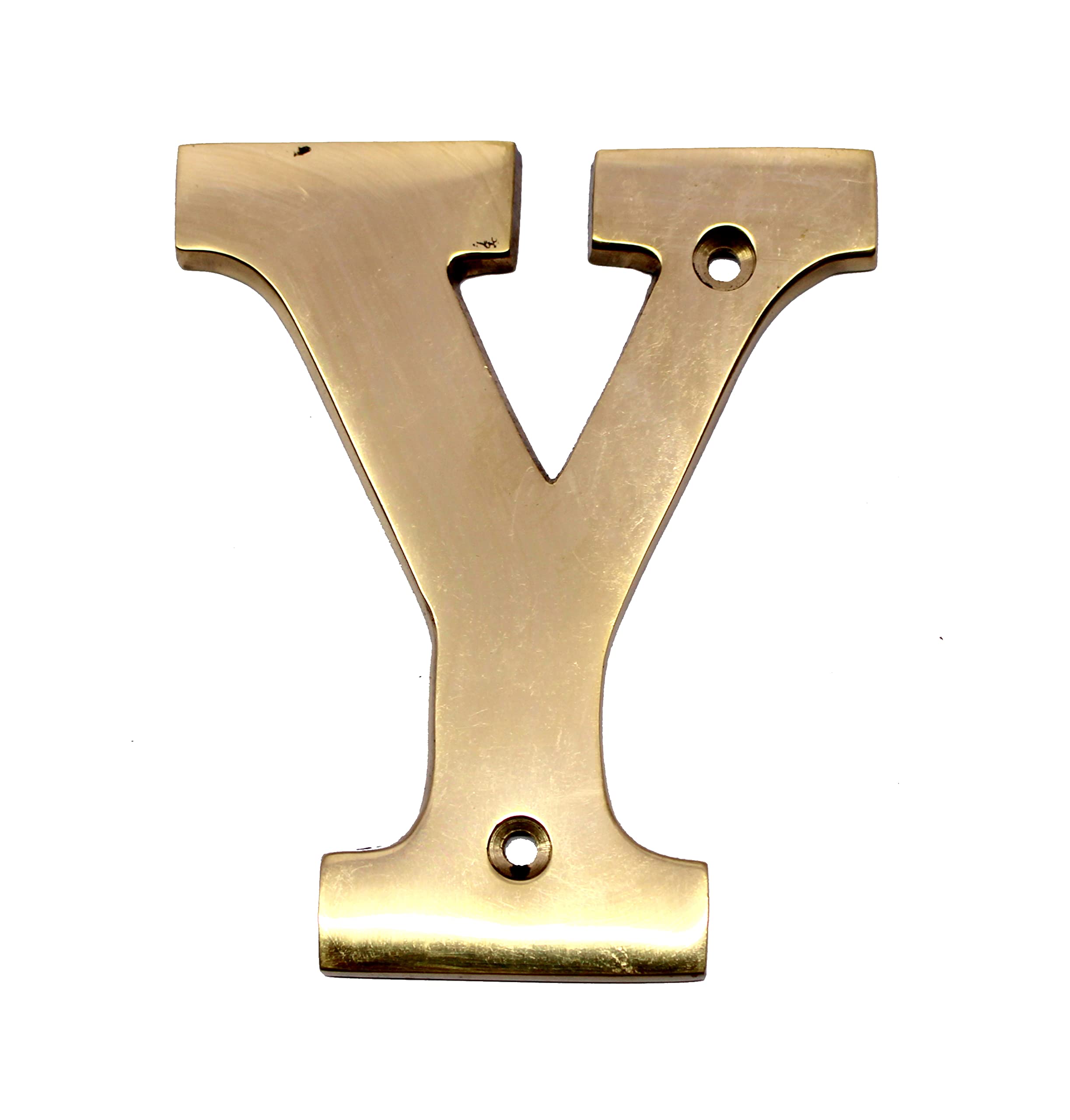 eSplanade Brass House Hotel Door Name Alphabets - Wall Door Plaque Alphabet Letter - Golden - 4" Inches ("Y" Alphabet - 4")-image-18