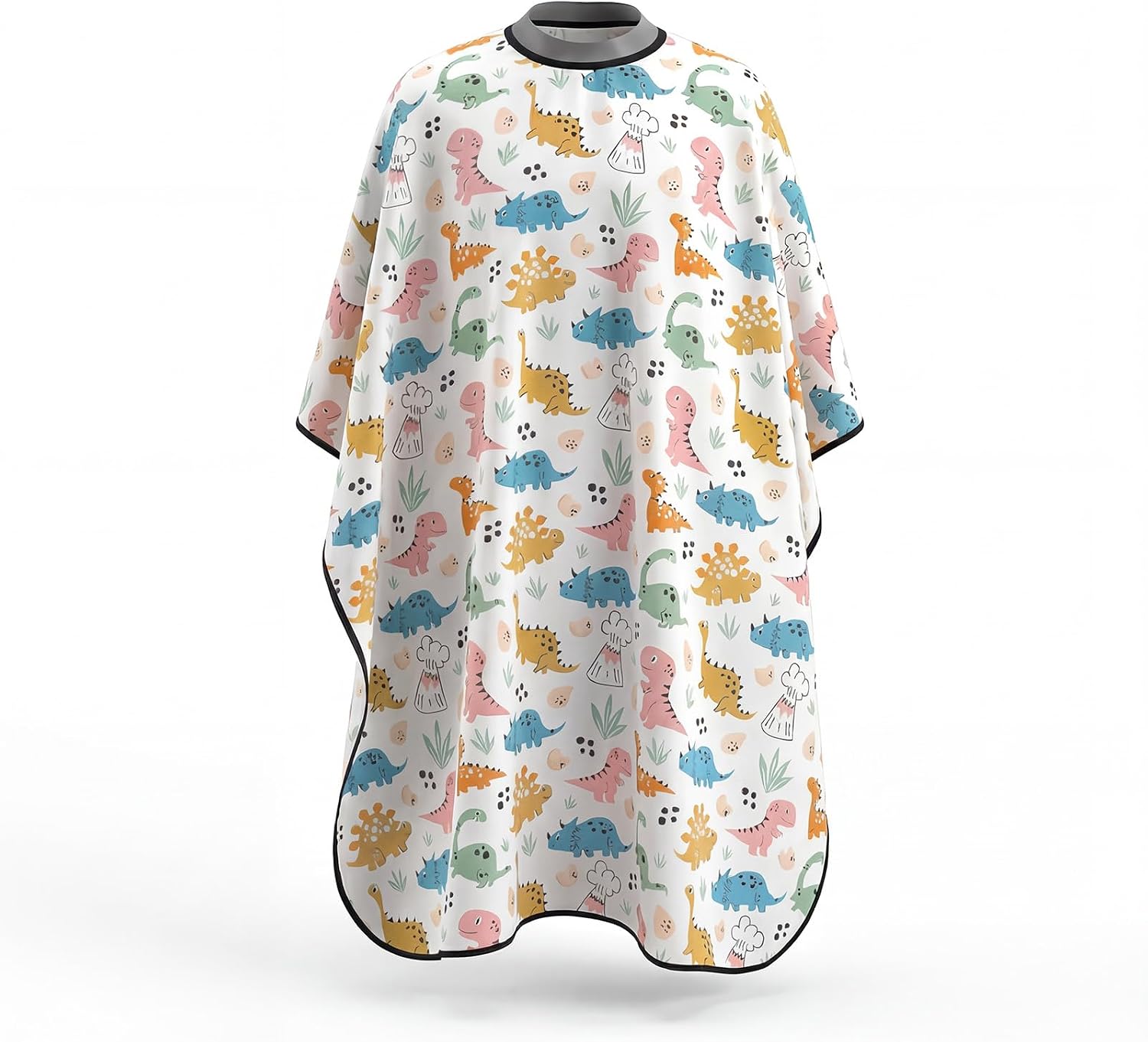 Silicone Collar Kids Haircut Cape for Salon & Home Hair Cutting, 59 x 40 Inch Waterproof Kids Barber Cape