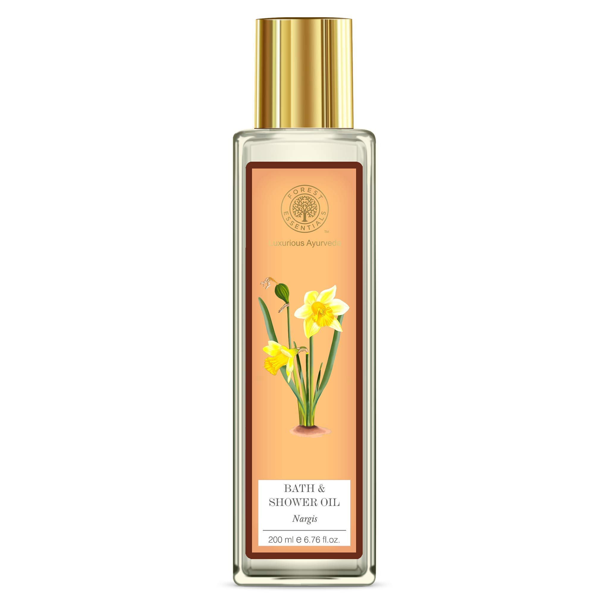 Forest Essentials Nargis Huile hydratante pour bain et douche 200 ml