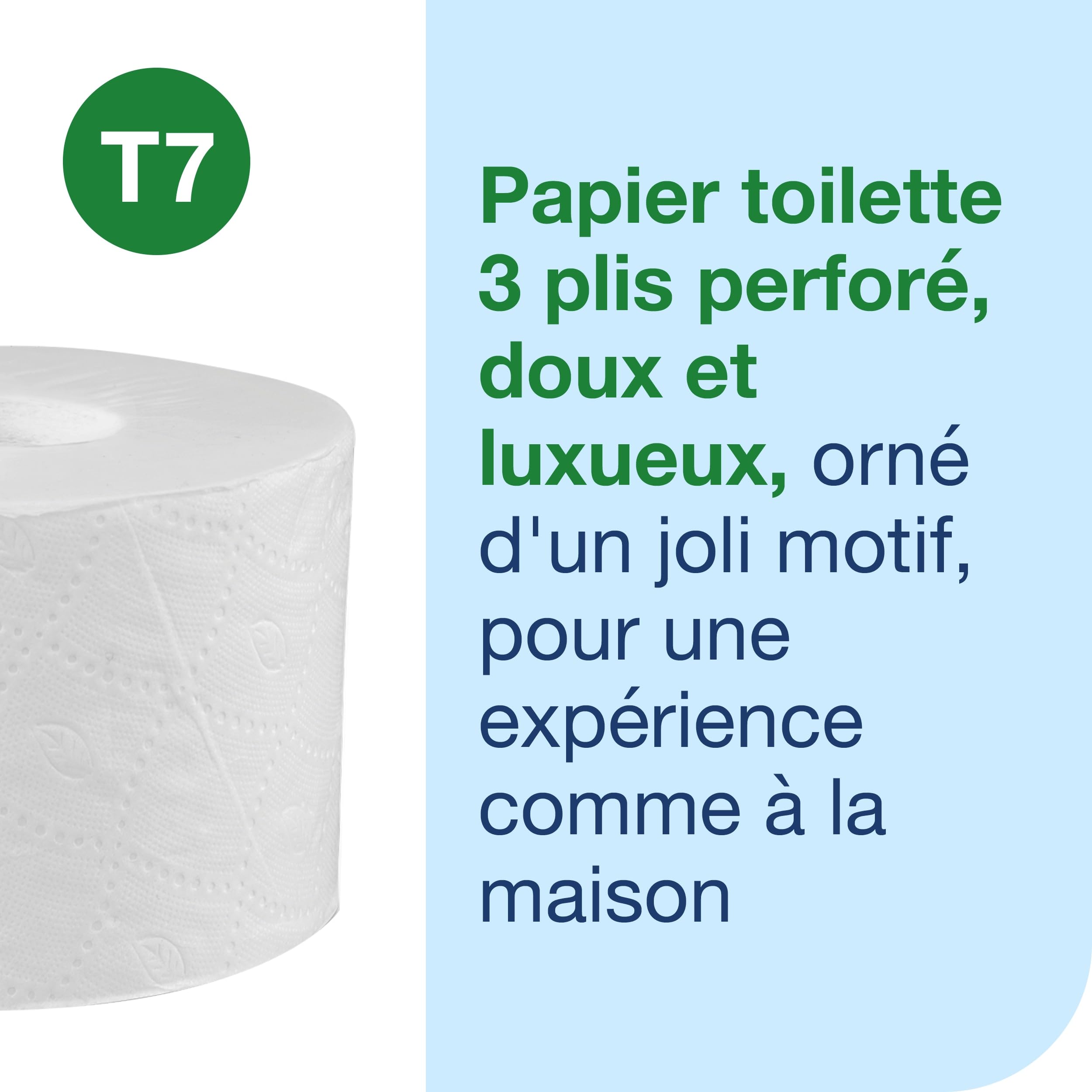 Tork OptiServe, Soft Coreless Toilet Paper, T7, 472650, 18 x 550 Feuilles | Premium, 3 Ply, Blanc, Extra