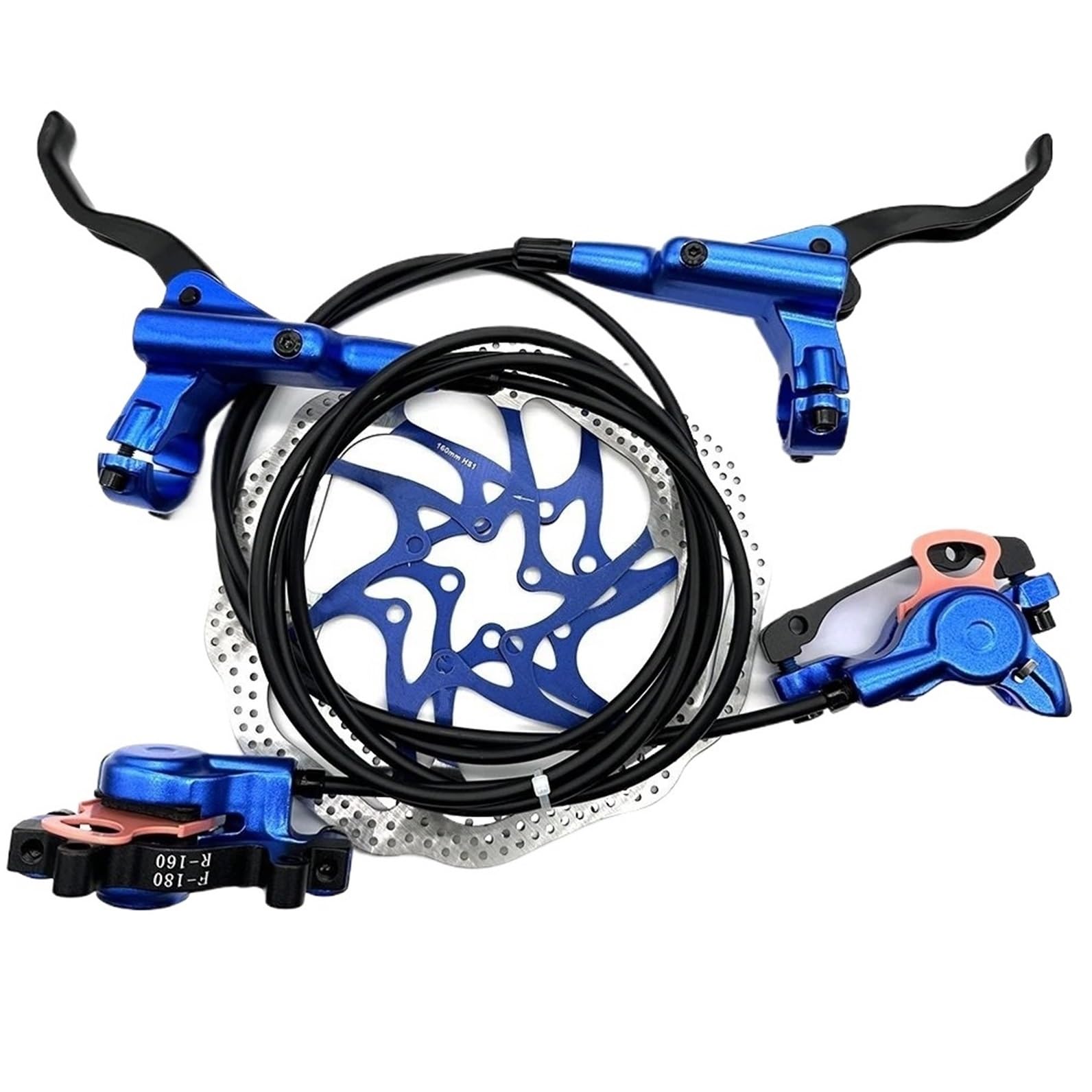 Juego de Frenos hidráulicos HB875 HB-875 Freno de Disco de Bicicleta MTB Delantero Trasero 800mm 1400mm Pinza de Frenos de Bicicleta de montaña
