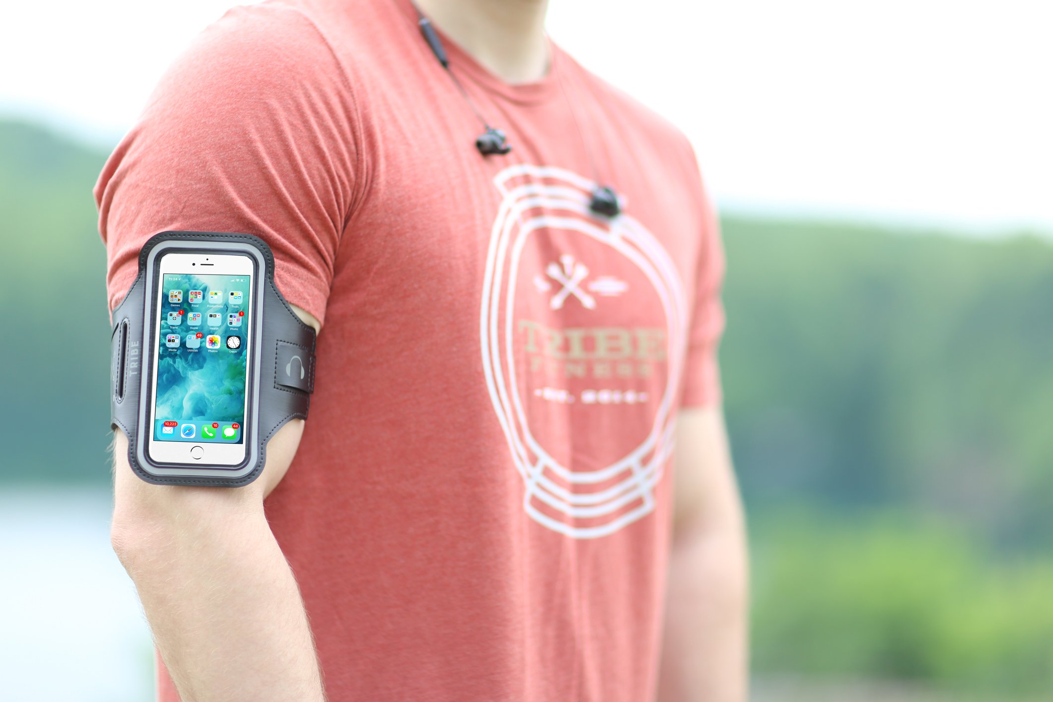 TRIBE Water Resistant Cell Phone Armband Case Running Holder for iPhone
