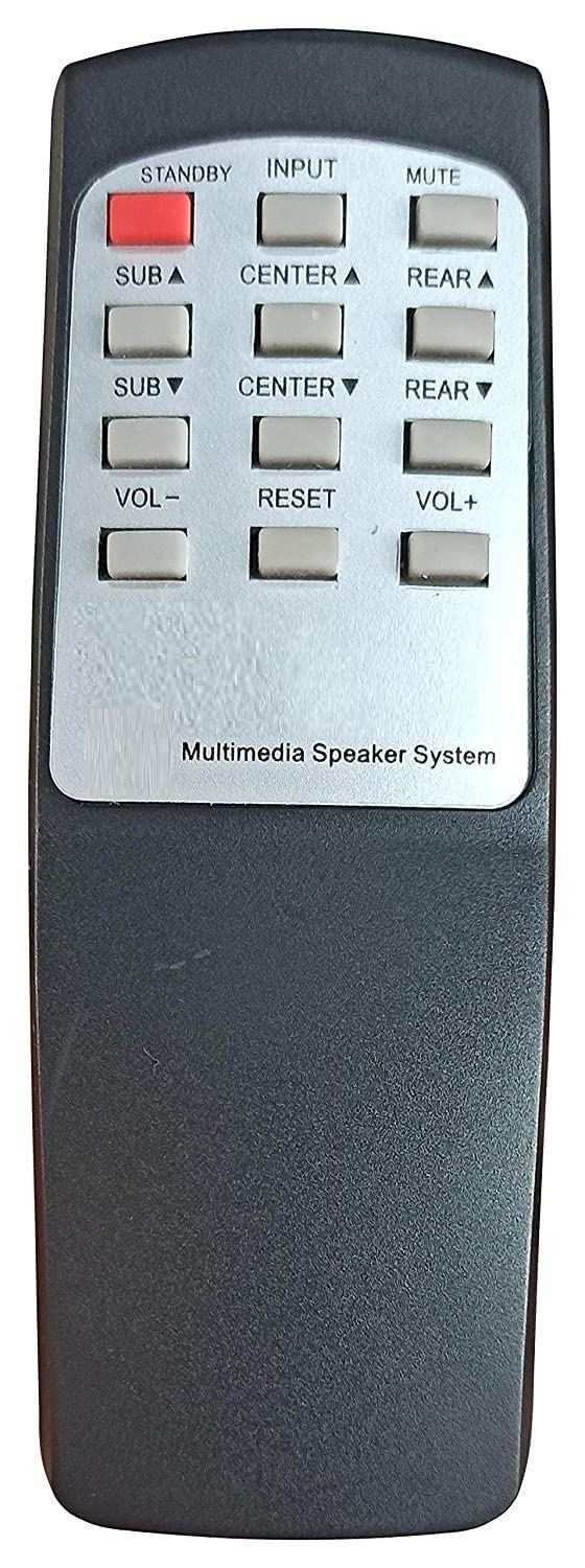 LOHAYA Remote Control Compatible for Philips DSP 2500 5.1 Multimedia Speakers System - Please Match The Image with Your Old Remote (Black, DSP 2500 5.1)