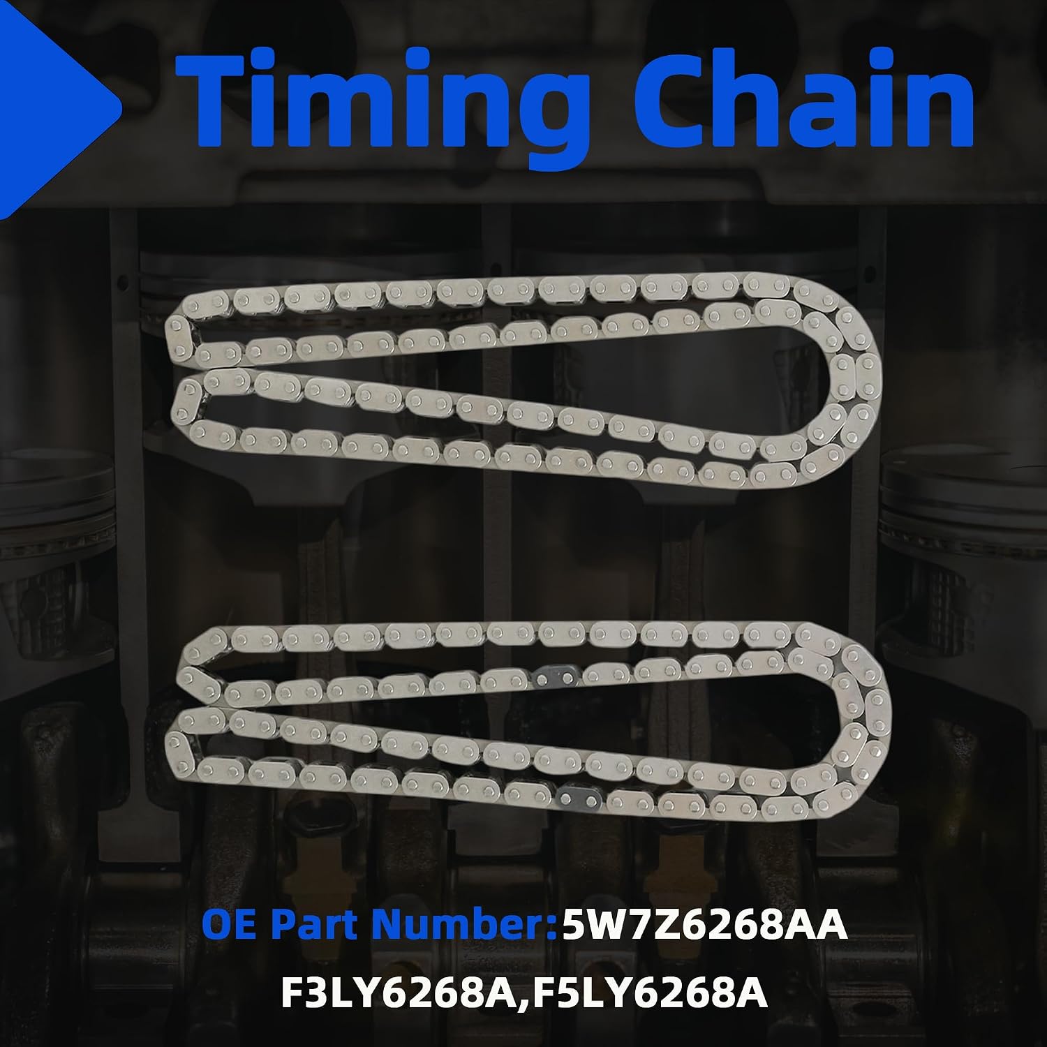 4.6 Timing Chain Kit Cam Phaser Repair Kit w/Sprockets Tensioners Fit For Ford F150 F250 F350 Super Duty For Lincoln Navigator 4.6L V8 2005-2010 TS387SG 3387SIF F3AZ6256B F8AZ6256BA XL3Z6306AA