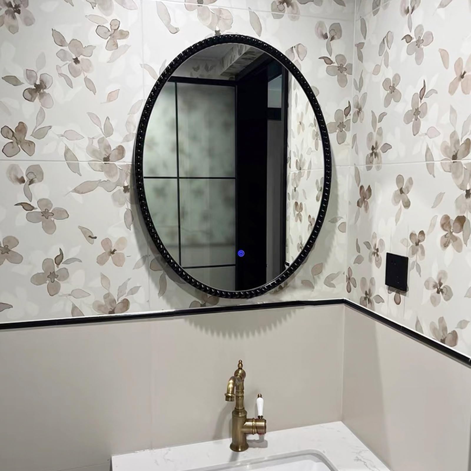 SXFSDOU LED Bathroom Mirror - Illuminated Wall with Touch Control, Dimmable Lighting for Vanity & Living Room