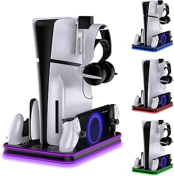 PS 5 Portal i in  arj Yuvas , PS5 Kontrol Cihaz   arj Taban  ve PS5/PS5  nce Stant, PS5 Konsol Disk/Dijital S r m, PS5 / PS5  nce Aksesuarlar, 3 Seviyeli So utma Fanl