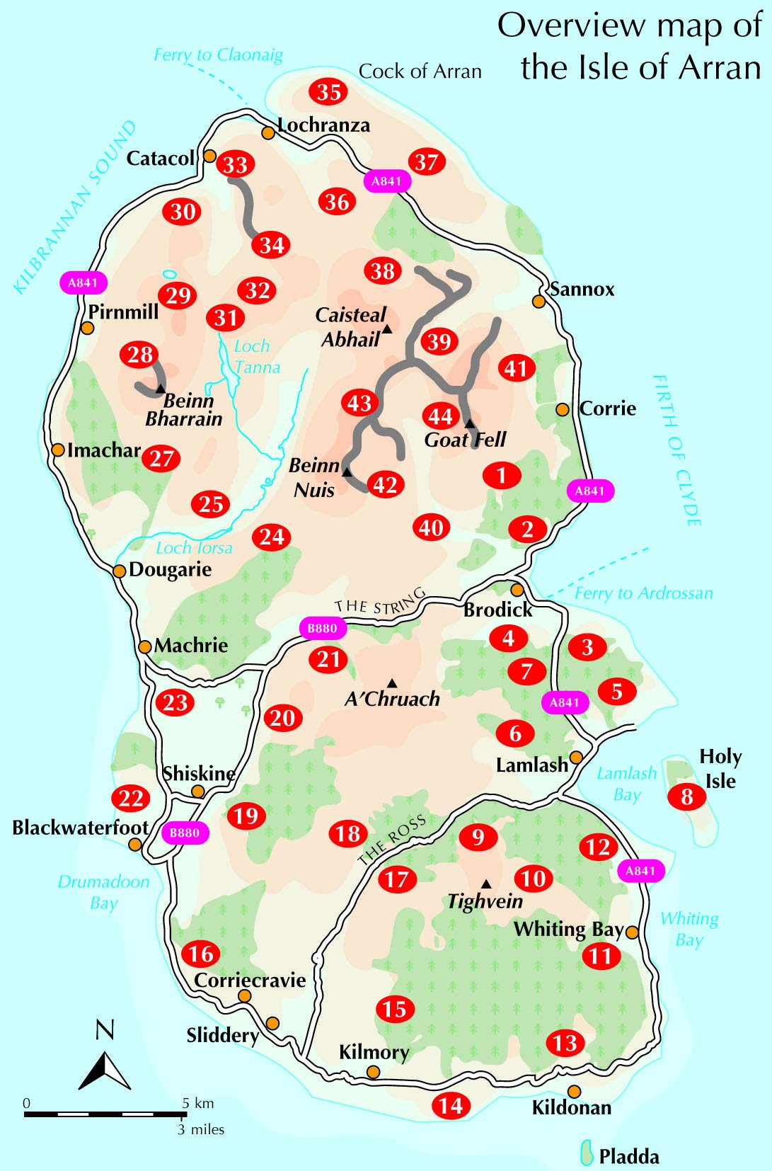 Walking on Arran: The best low level walks and challenging mountain routes (Cicerone guidebooks)