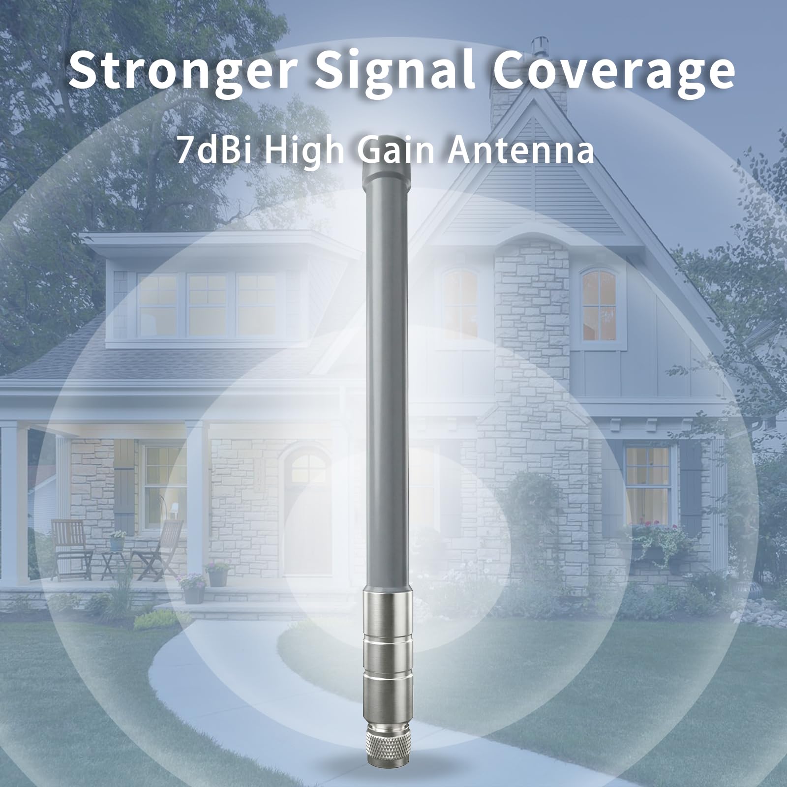 7dBi Antenne für den Außenbereich, 2400–2500 MHz, Fiberglas-Antenne, N-Stecker für Steigerung der Leistung von 4G/5G-Routern, Hotspot-Netzwerkgeräten, PC-Sicherheits-IP-Kamera-Interne (VSWR ≤ 2.0)