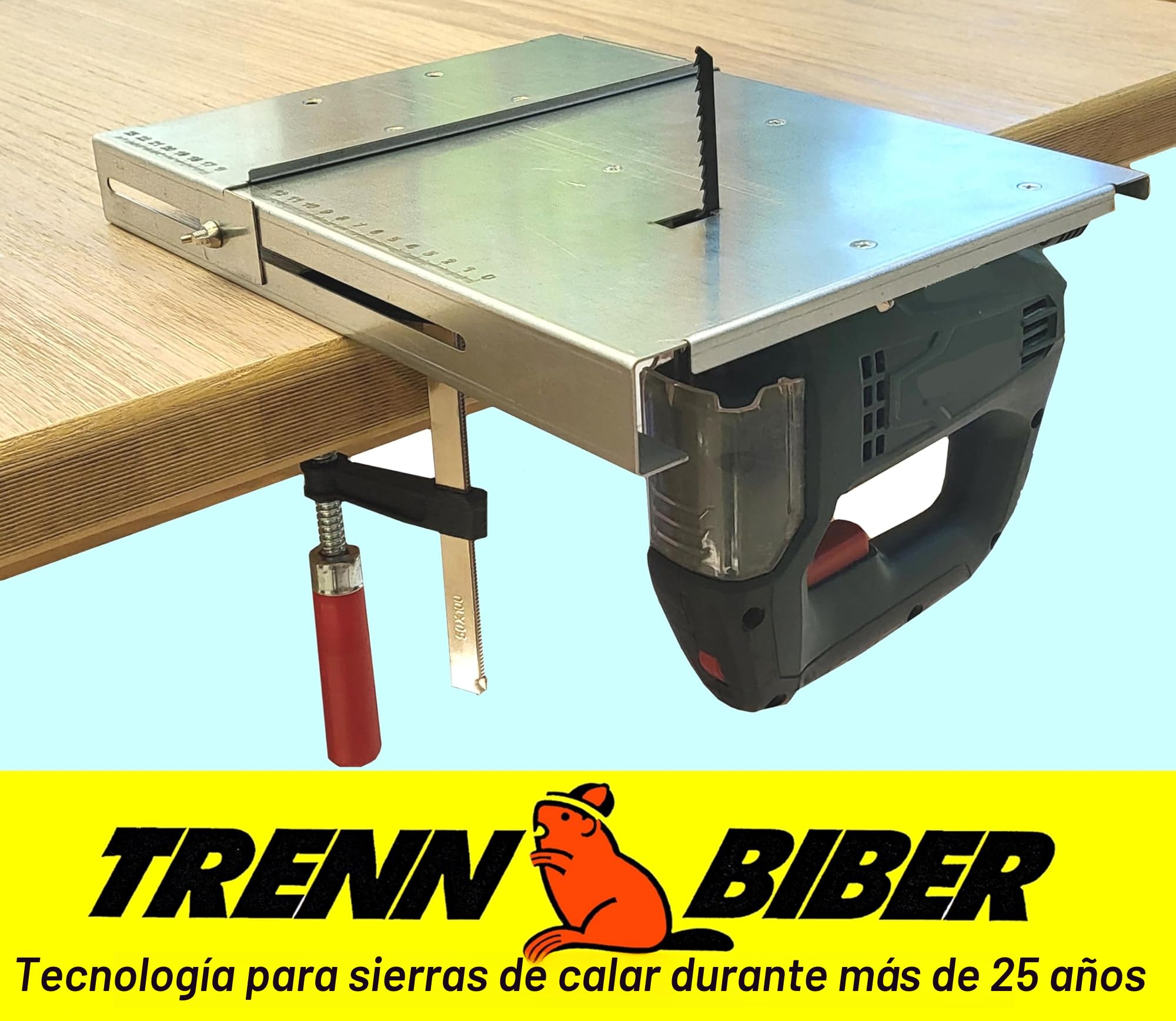 Adecuado para todas las sierras de calar, el riel guía definitivo para cortes de sierra rectos y precisos