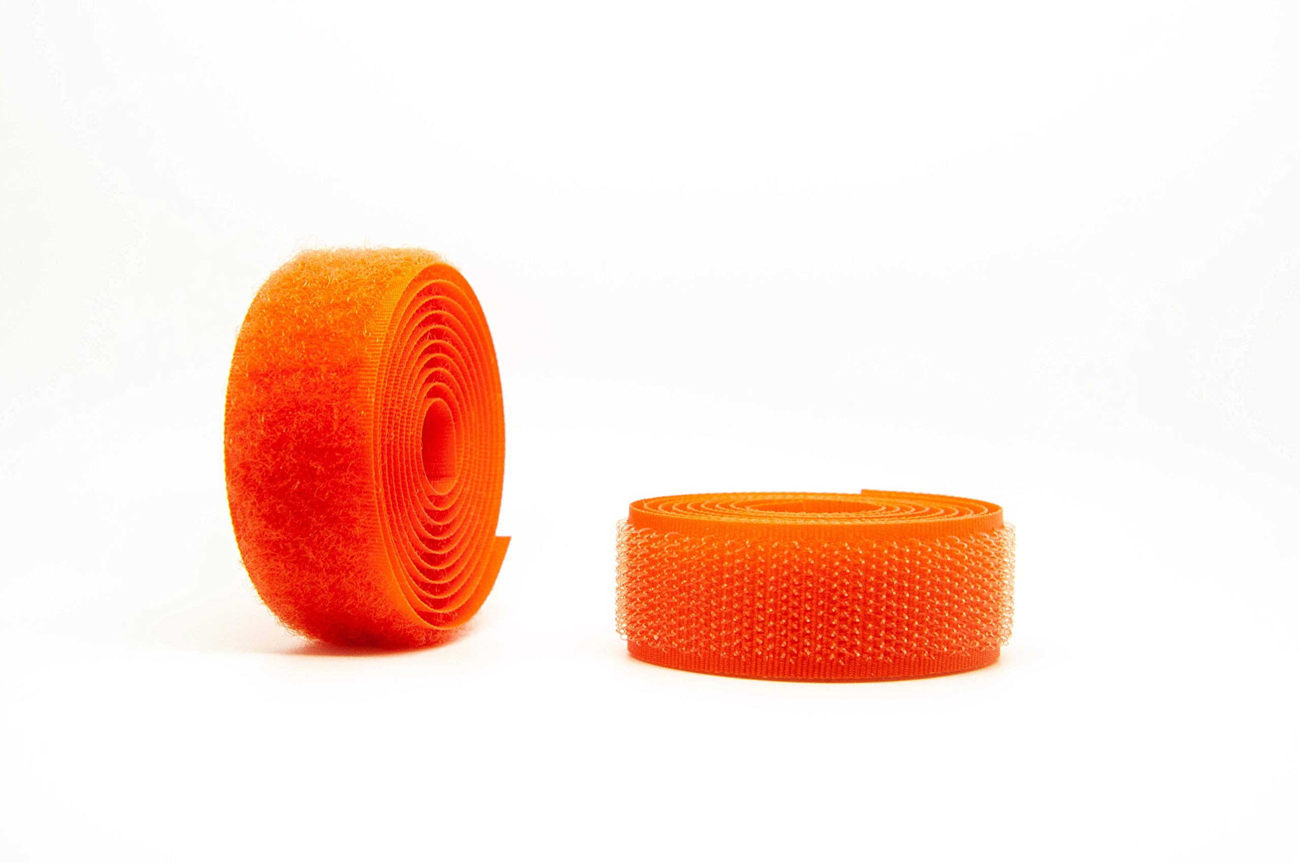 Orange 50mm Sew-on Hook & Loop Tape Alfatex® Brand supplied by the Velcro Companies - Various Lengths (Length: 1m)