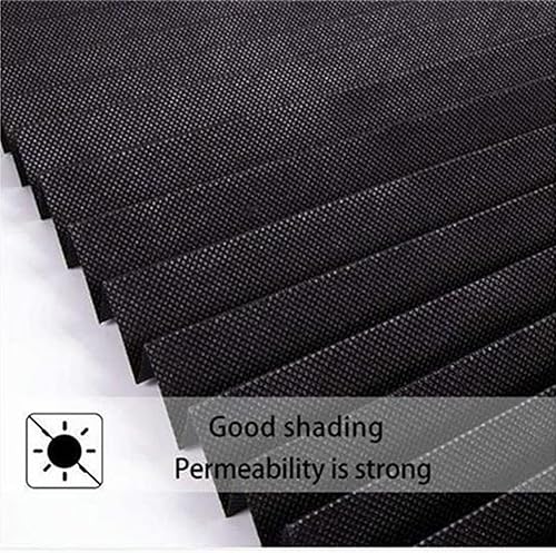 Miniatura 2 de Persianas adhesivas plisadas sin cordones con diseño de cebra, enrollables, cortina opaca para habitación, sala de estar, balcón (negro, 23.6 x 59