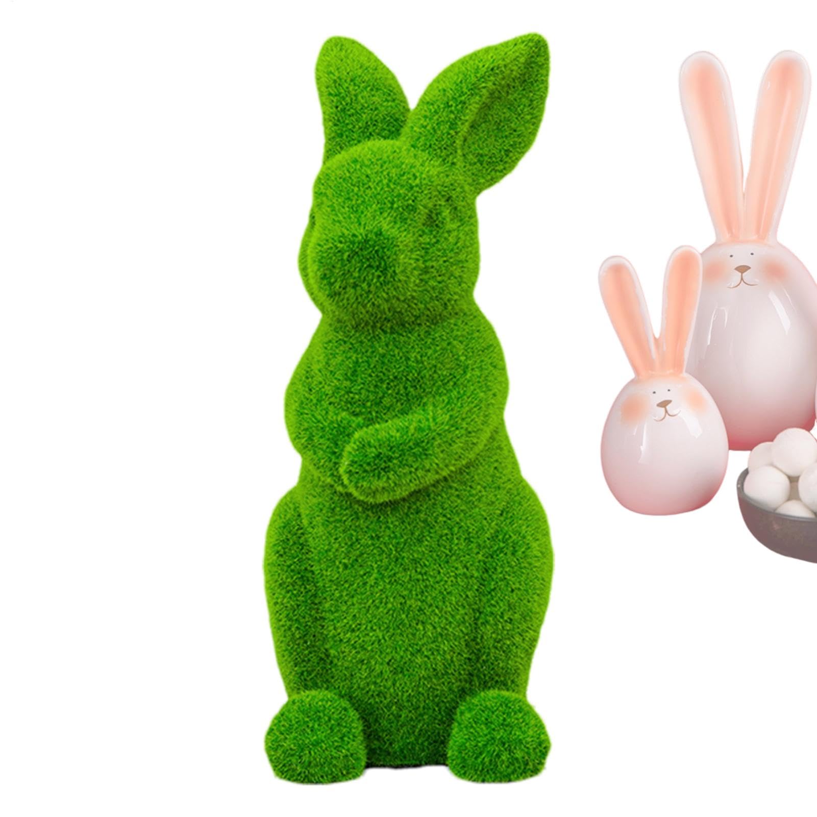 Figuras de conejo resistentes a la intemperie para decorar entradas de jardín