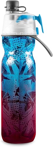 O2COOL Mist N Sip Bouteille d'eau de sport Rouge ombré 567 g - 2