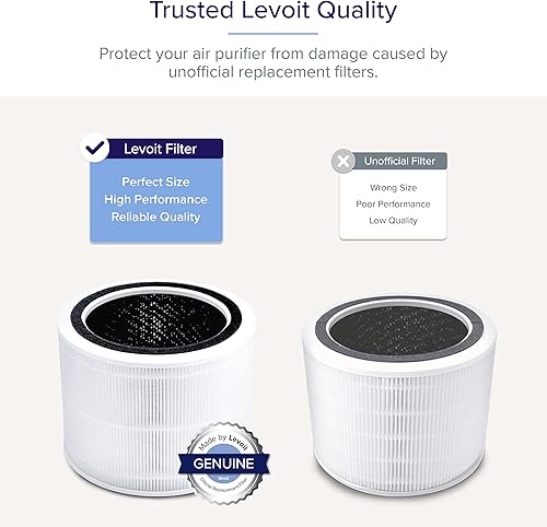 Miniatura 6 de LEVOIT Purificadores de aire para dormitorio del hogar, WiFi inteligente, modo automático, cubre hasta 1095 pies cuadrados y filtro de repuesto para