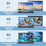 MNN Portable Monitor 15.6inch FHD 1080P USB C HDMI Gaming Ultra-Slim IPS Display w/Smart Cover & Speakers,HDR Plug&Play, External Monitor for Laptop PC Phone Mac