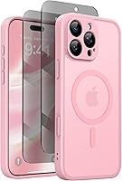 Vista 43 de Funda magnética para iPhone 17 Pro con protector de pantalla de privacidad [compatible con MagSafe] [protección de cámara] [grado militar]