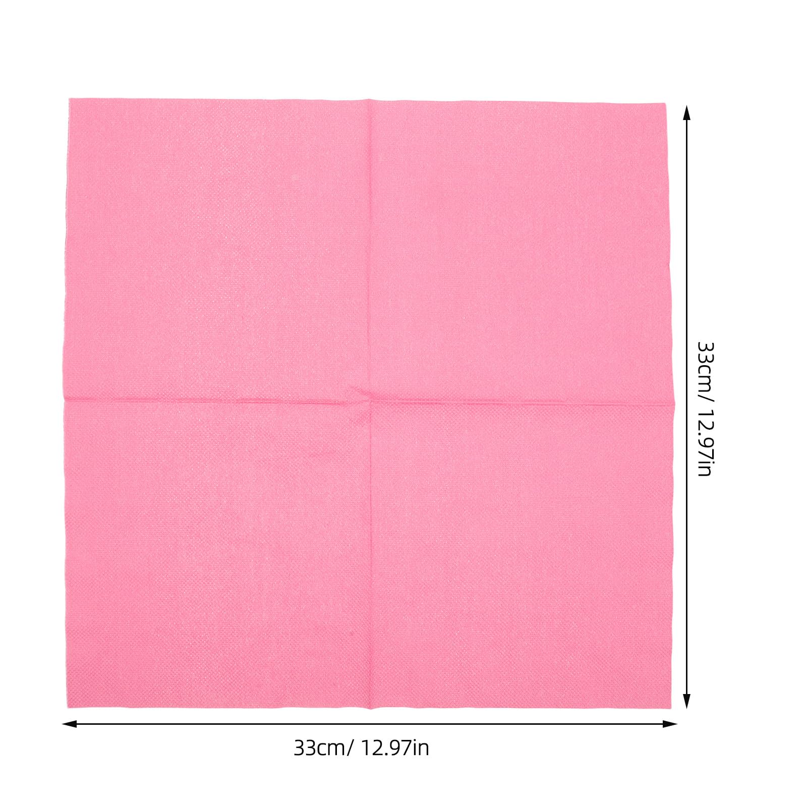 ibasenice 100 tovaglioli di carta quadrati rosa - 33x33 cm, monouso, per bevande - Tovaglioli decorativi per cocktail e tequila, ideali per matrimoni e addii al nubilato.