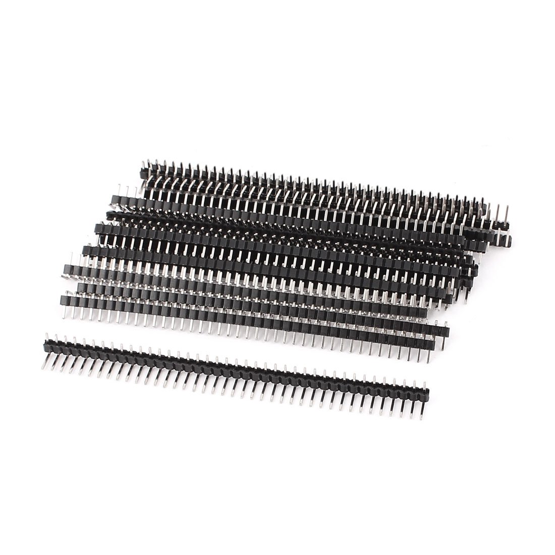 Aexit Right Angle Audio & Video Accessories Single Row Male Pin Header 40 Position 2.54mm Pitch Connectors & Adapters 20 PCS