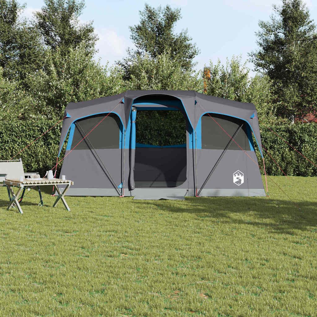 Tienda familiar impermeable gris y naranja 622 x 295 x 238 cm