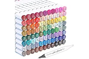 Shuttle Art 88 Dual Tip Alcohol Based Art Markers for Illustration