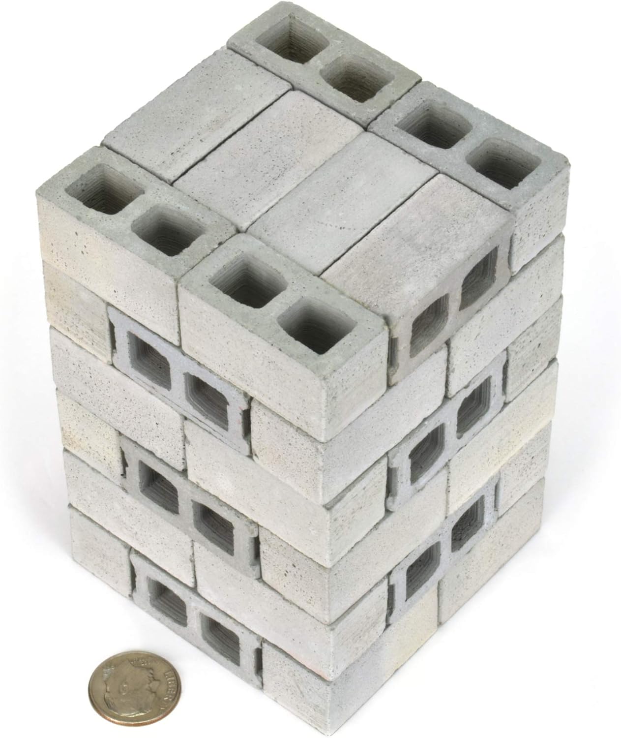 Acacia Grove Mini Cinder Blocks, 48 Pack, 1/12 Scale