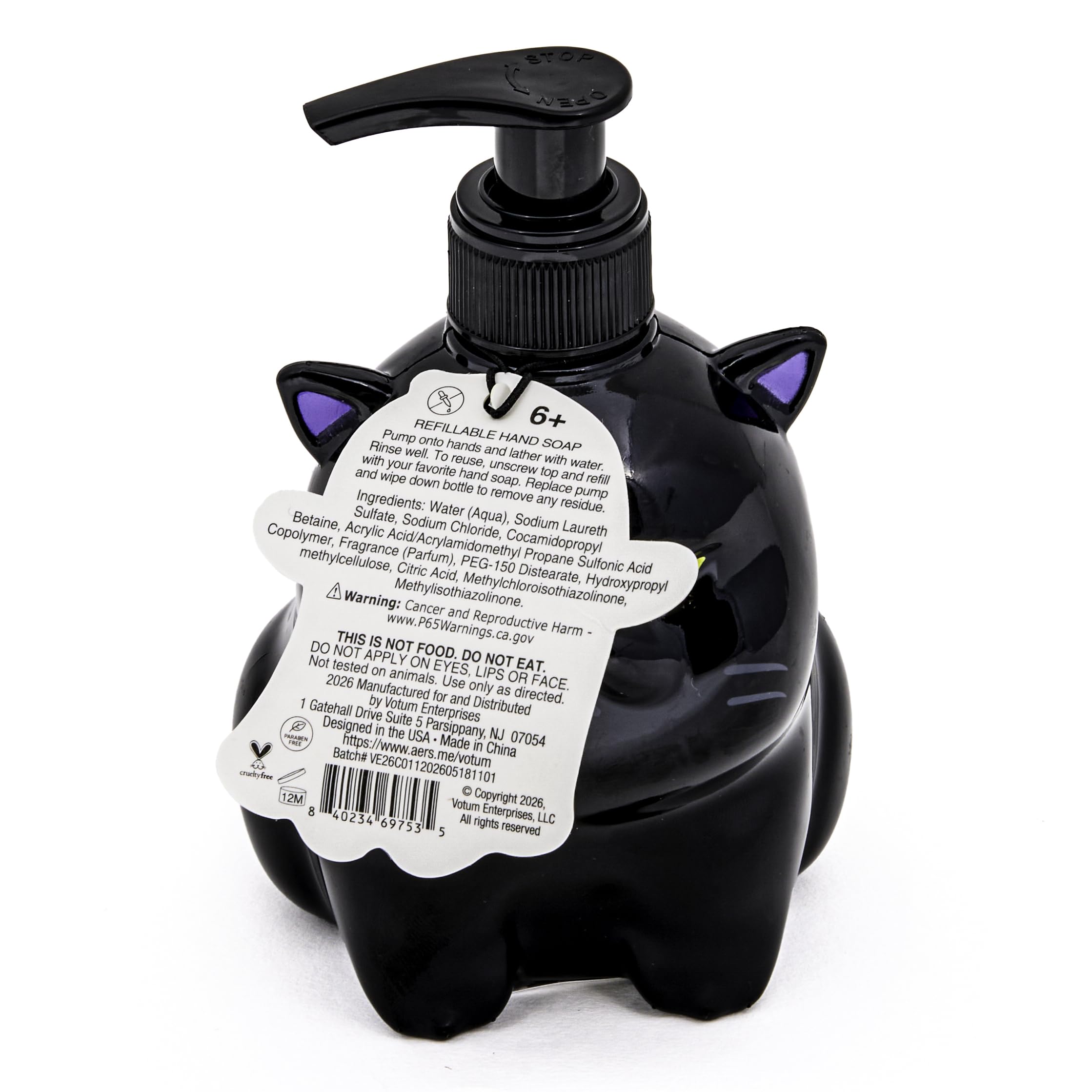 Amazon.com: Simple Pleasures Black Cat Refillable Hand Soap