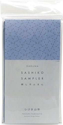 Miniatura 24 de DARUMA Sashiko Sampler - Tela original color azul marino (ángulo recto conectado)