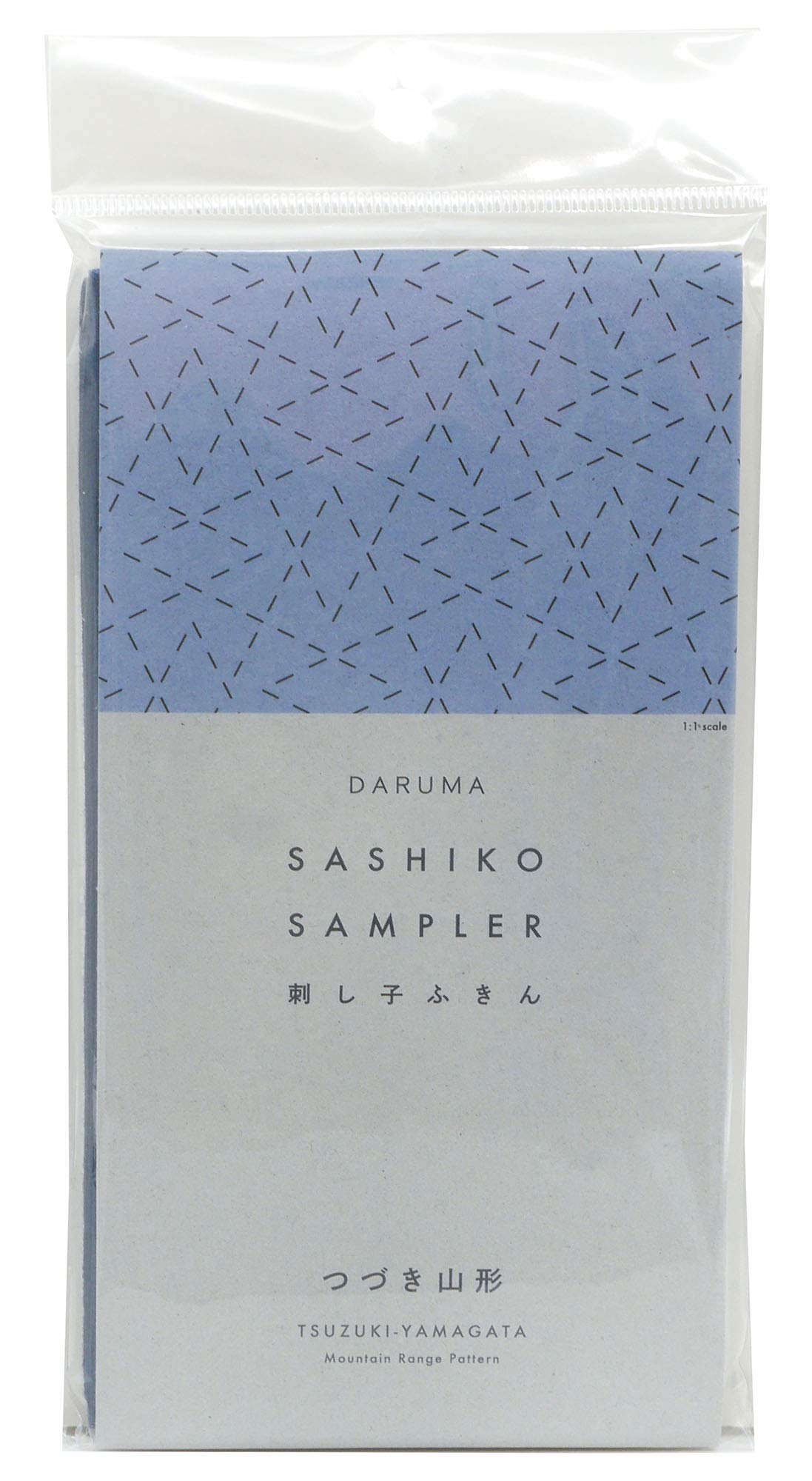 DARUMA Sashiko Sampler Original Cloth Navy Color (Mountain Range)