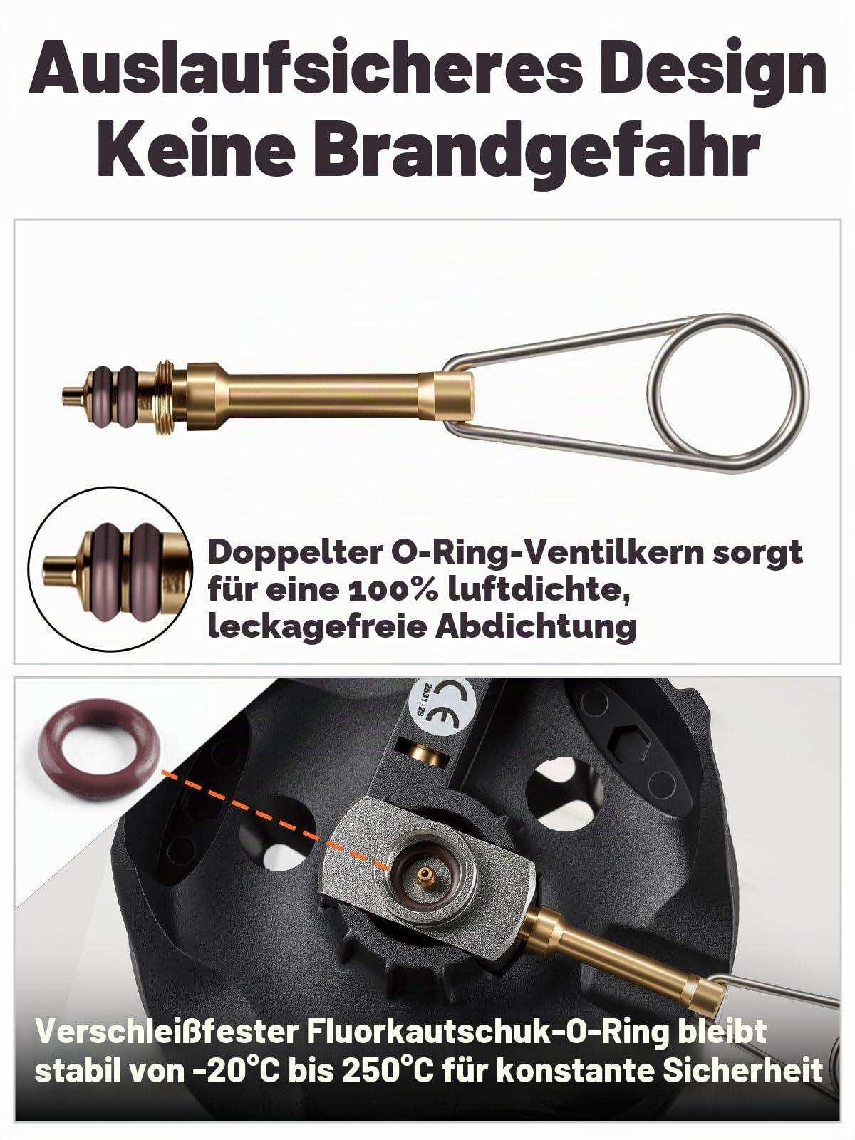 Odoland CampingKocher 0.9L/1.4L Camping-Kochsystem, tragbarer Camp-Topf mit Gas-Kocher für Wandern, Trekking, Fischen, Jagen und Notfall