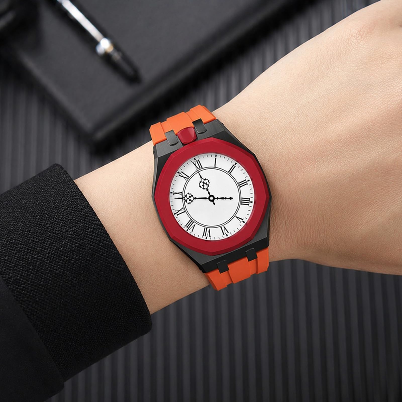 Kit Mod de Correa Reloj de Acero Inoxidable para Swatch AP Royal Pop Band