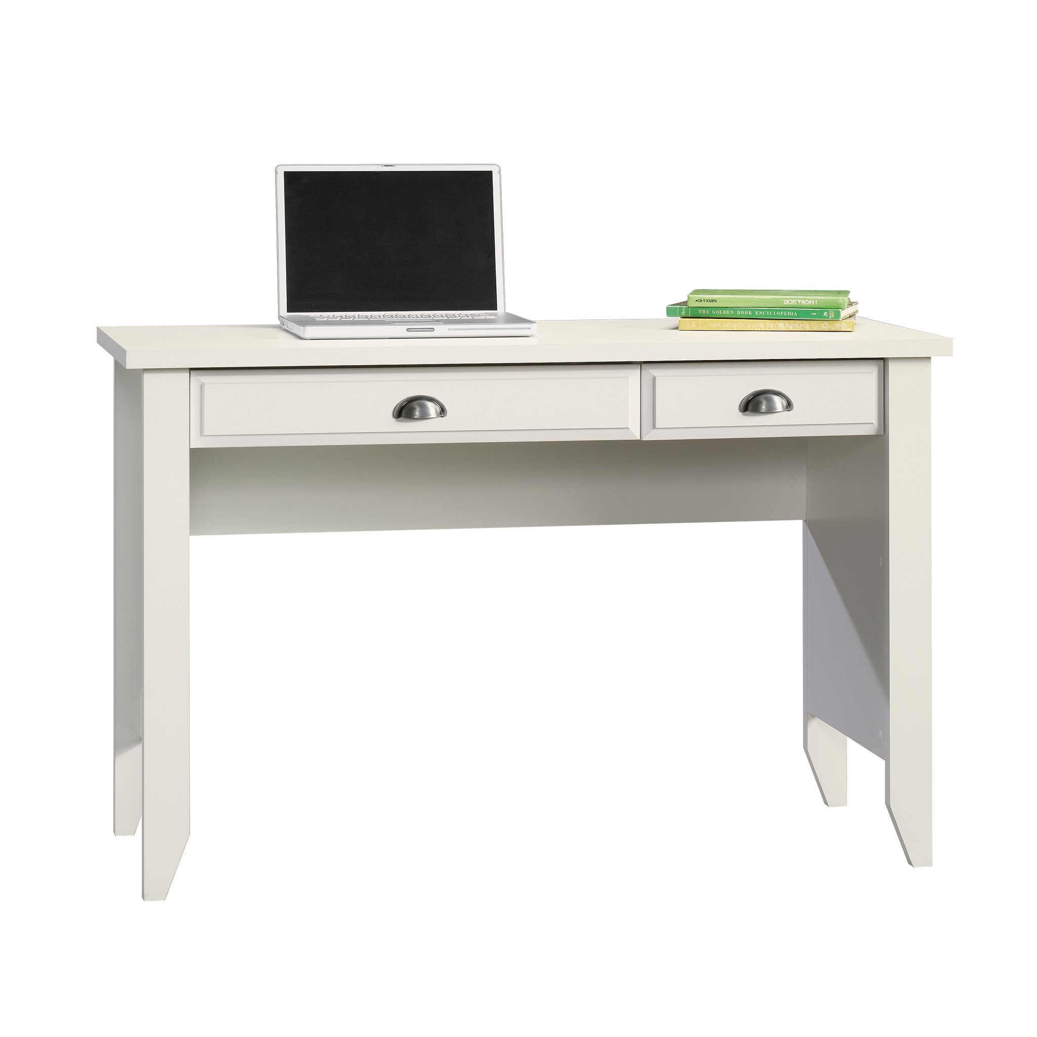 SauderShoal Creek Small Work Study Computer, Laptop Desk, L: 47.17" x W: 19.45" x H: 30.28", Soft White