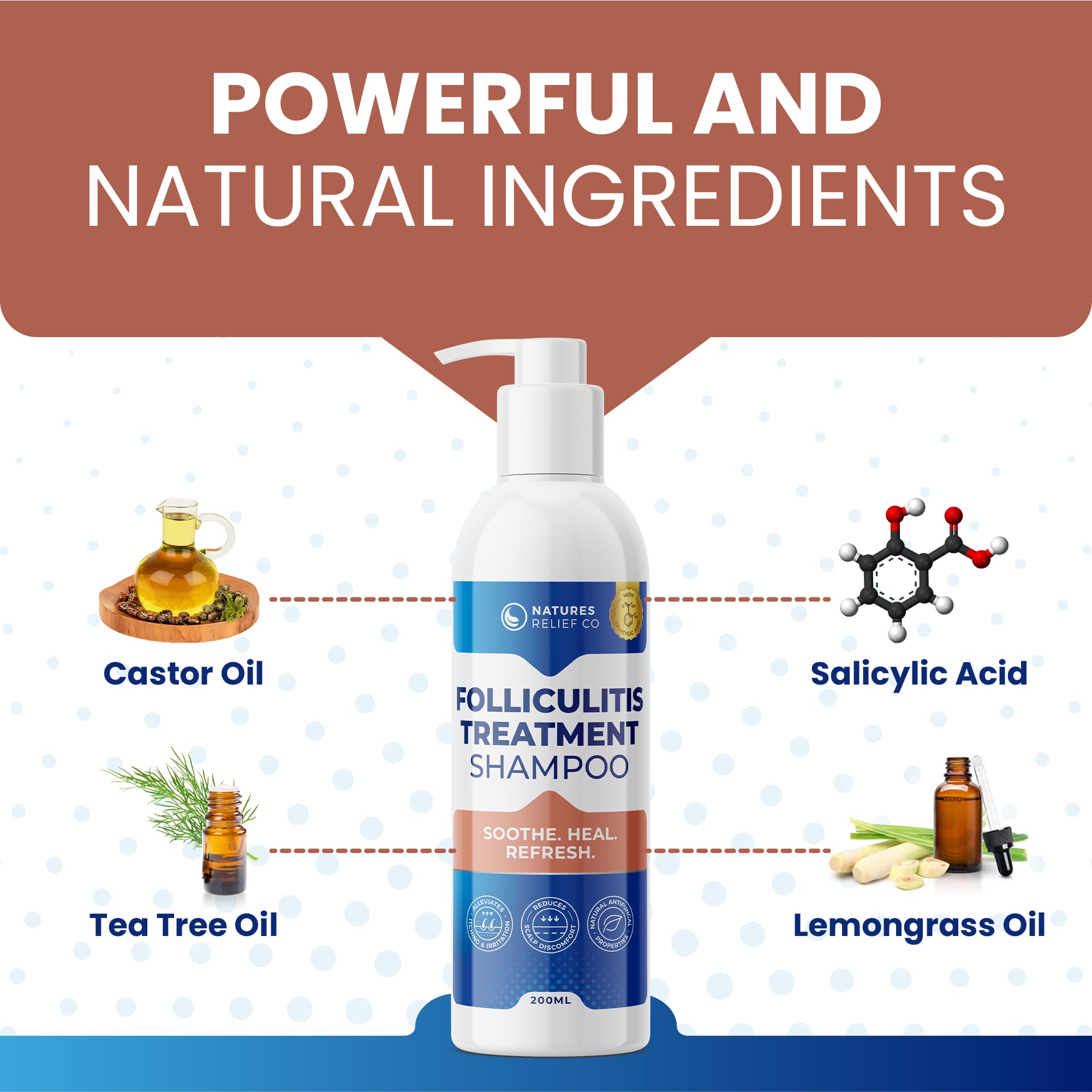 Folliculitis Treatment Shampoo, off white, 200 ml (Pack of 1) - Image 3