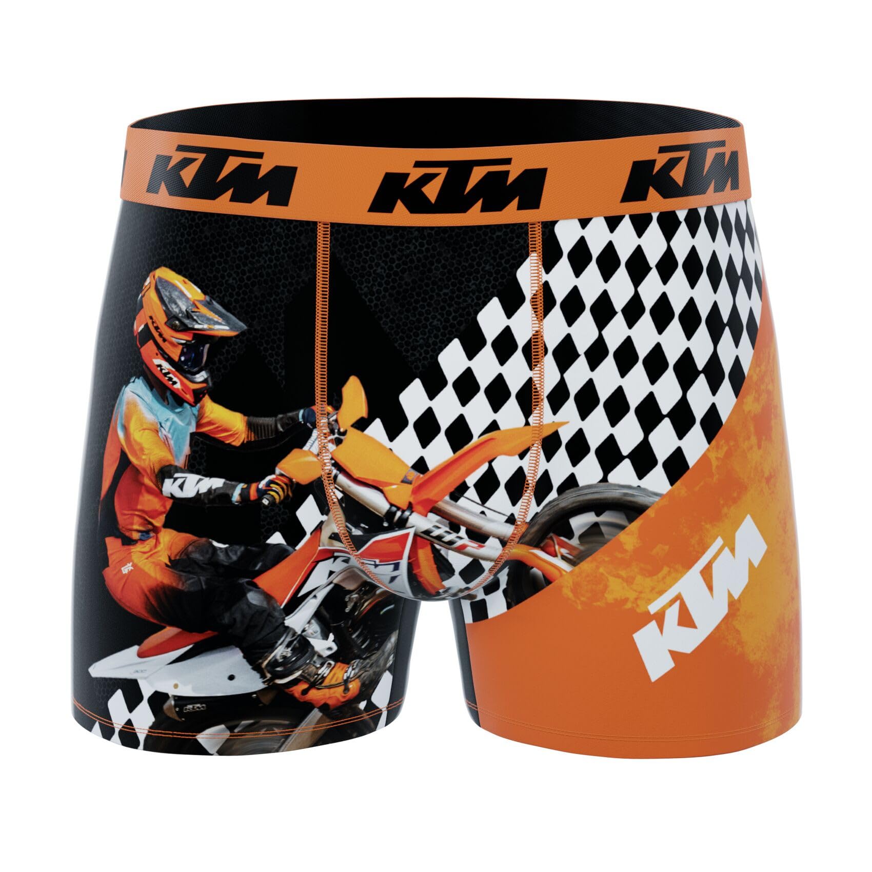 KTM Boxer Enfant, Caleçon Garçon Stretch, Confortable et Ultra-Doux (Lot de 4)