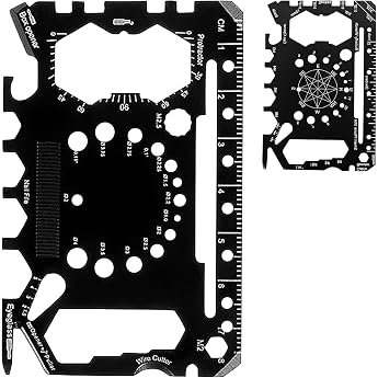 25-in-1 Multitool Karte  - Edelstahl Kreditkarten-Tool Outdoor & Survival Gadget f r M nner praktisches Camping-Zubeh r Geschenk f r M nner