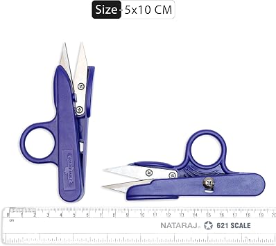 Embroiderymaterial Sewing Snips Thread Cutter Scissors Pack of 2 Pieces (Blue)
