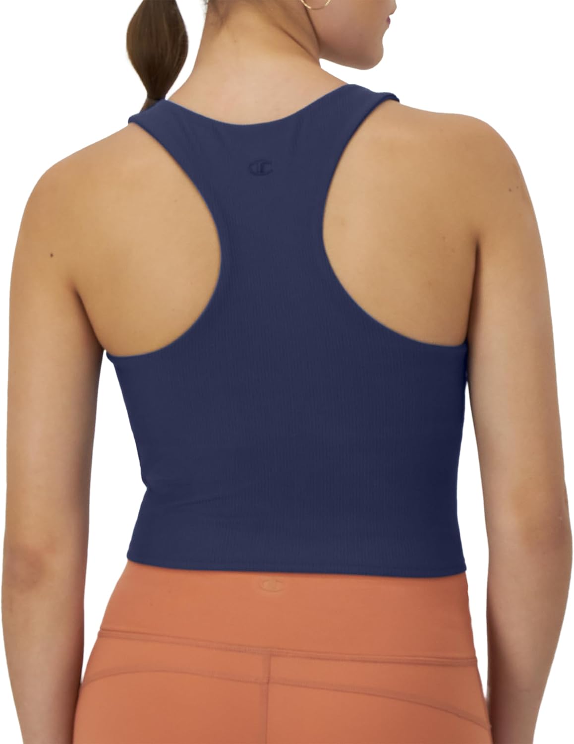 Champion Women's Crop Top, Soft Touch, Moisture Wicking, Ribbed Cropped Top for Women
