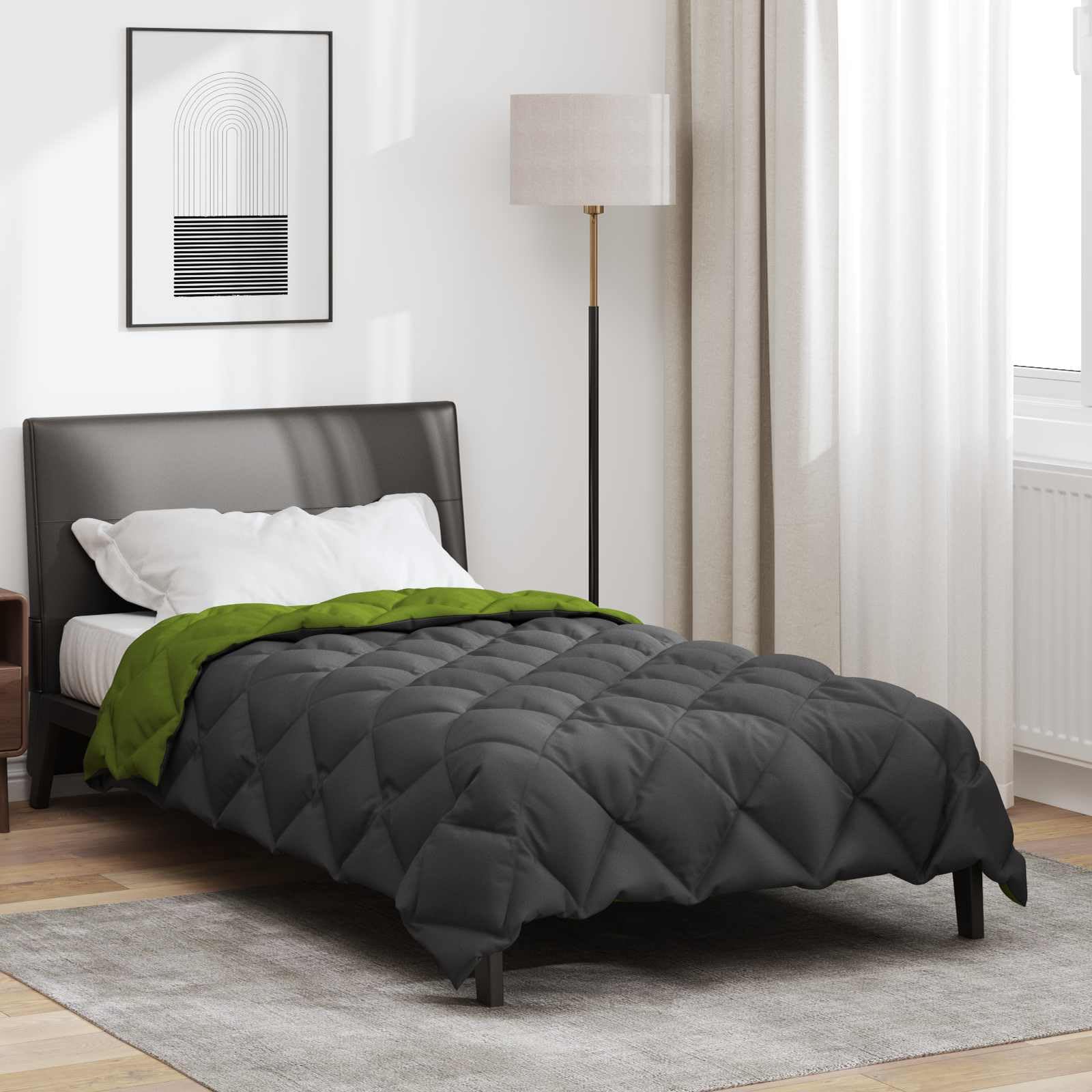 Couette d'hiver respirante et lavable en microfibre 140x200 cm