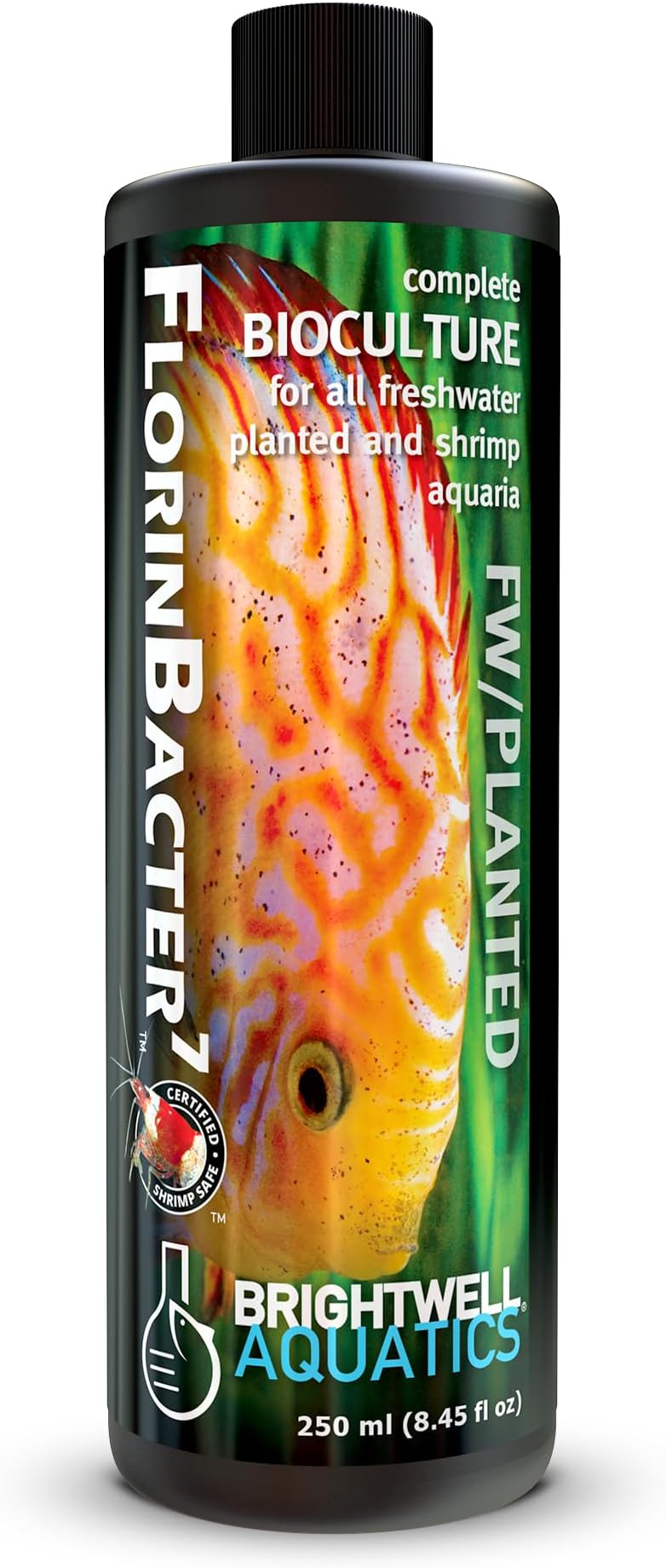 Florinbacter7 - Complete Bacteria Bioculture for Freshwater Shrimp, Fish, and Planted Aquariums, 250 ml (SFNB250)