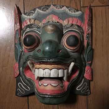 80s当時物　南米ボリビア◆ヴィンテージ　インディアン　木彫り　壁掛け　民族お面 80s当時物南米ボリビア◇ヴィンテージインディアン木彫り壁掛け