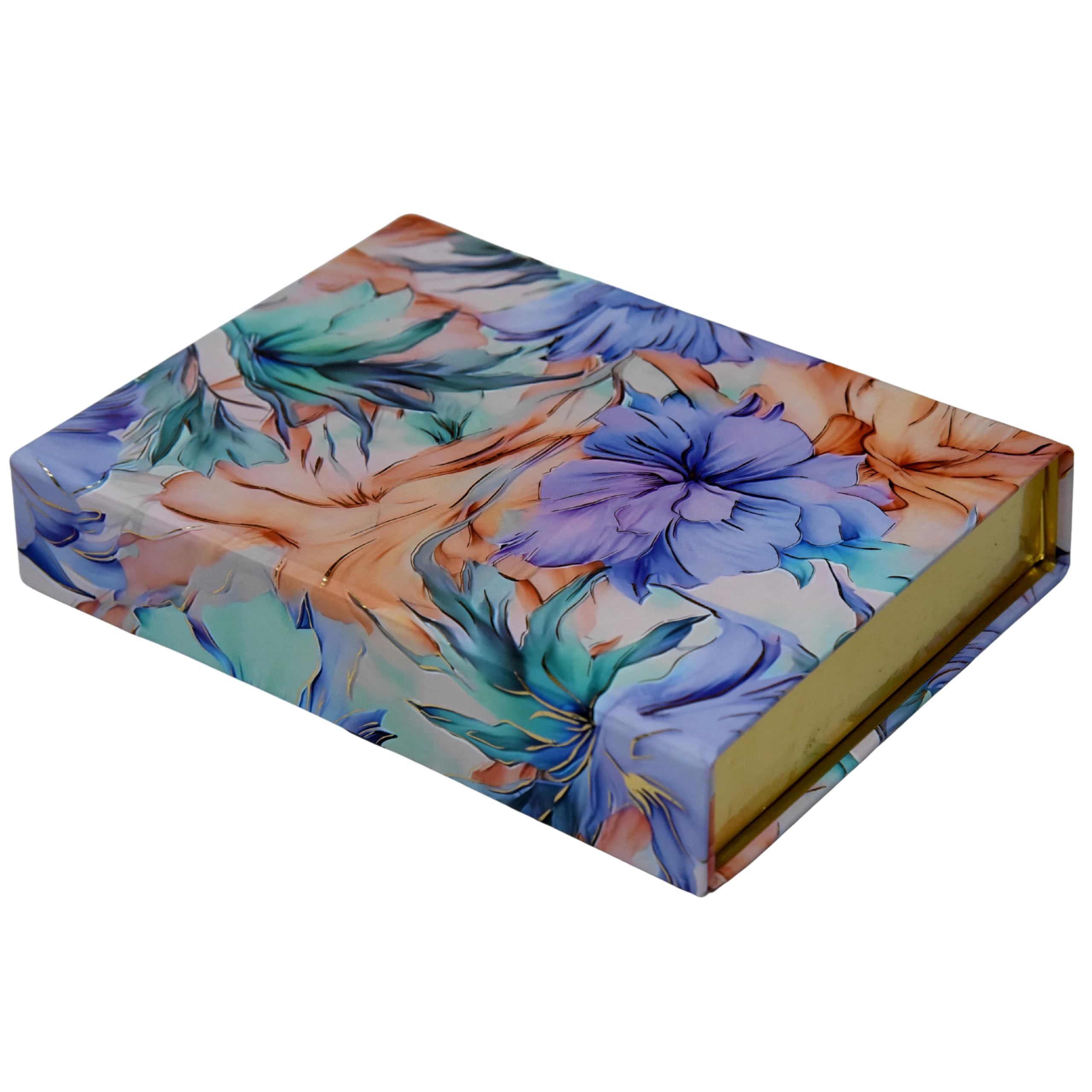 PITARAA JUNCTION Printed Collapsible Magnet Chocolate Box Cardboard Boxes for Birthday, Diwali & Festive Gifting Packaging Flower Print (6-Cavity Box) (6x4x1.5)-image-8
