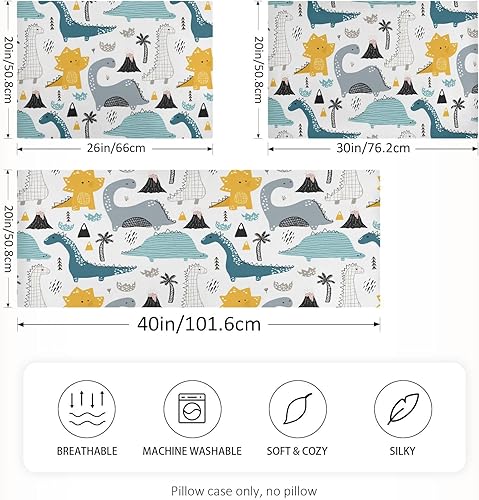Miniatura 4 de KOPIRIT Fundas de almohada de seda dibujadas a mano, 20 x 40 pulgadas, poliéster, refrescante, diseño de cierre de sobre, agradable a la piel
